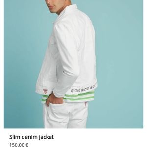 Guess NWT White Denim Jacket Medium